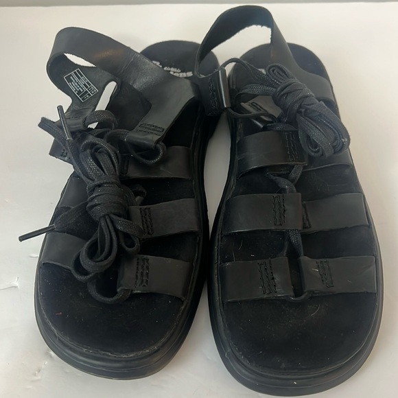 Dr. Martens Shoes - Dr.Martens Kristina Black Gladiator style Strappy Sandals sz 8 Us